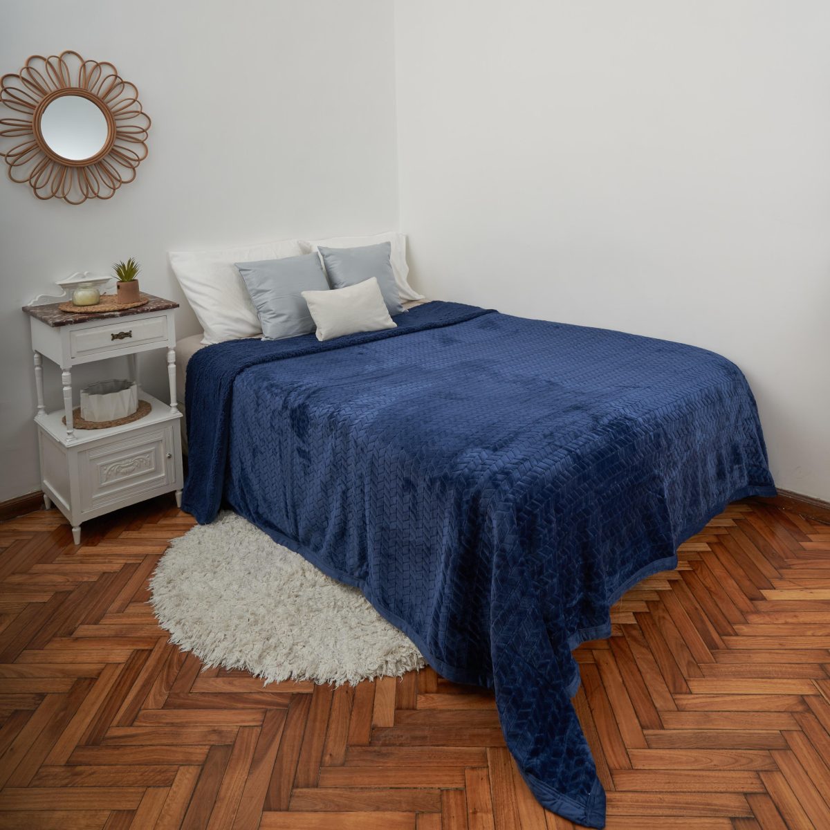 Frazada Doble Jacquard Queen Size 220X240Cm Aprox. - Imagen 7