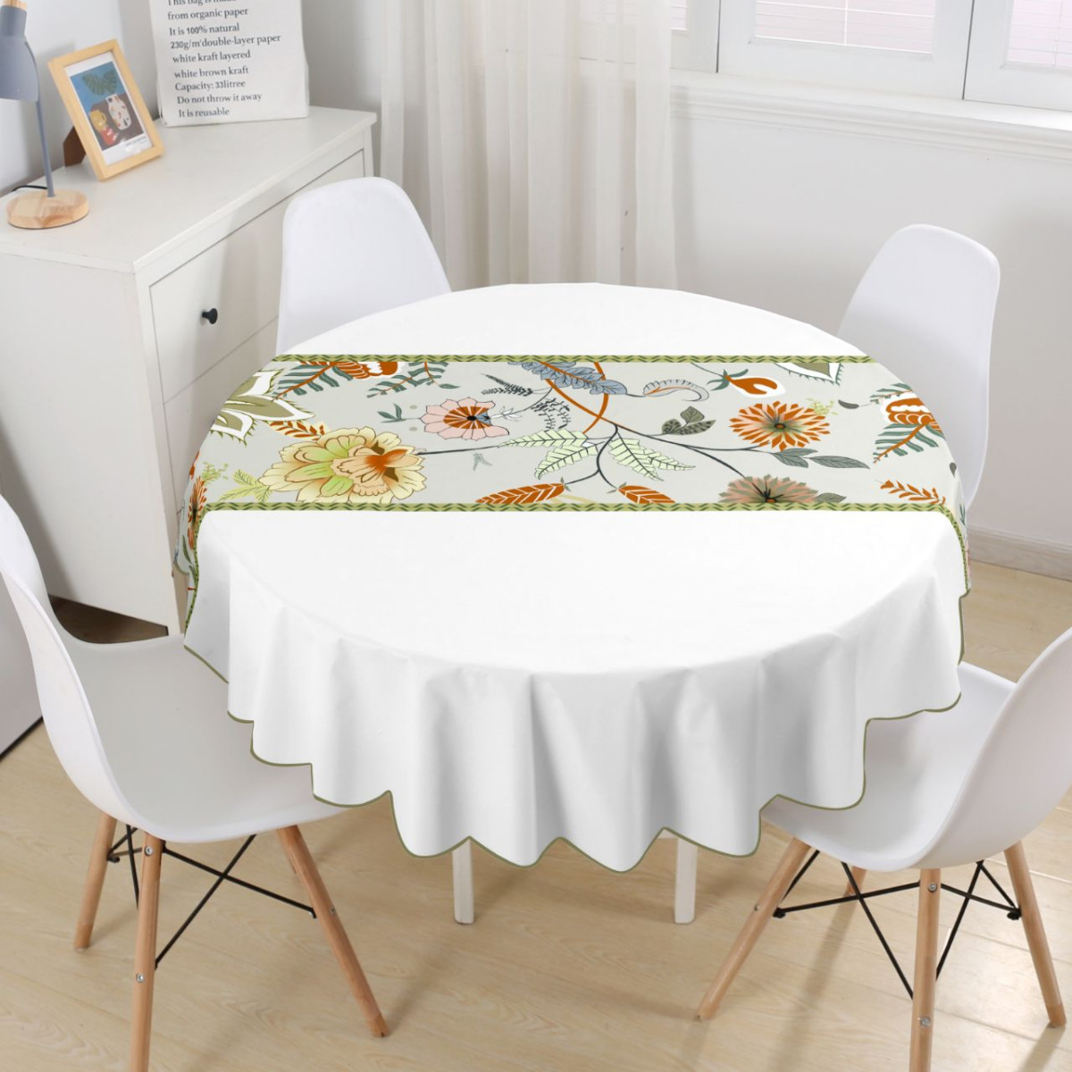 Mantel Tropical Estampada 180Cm Redondo - Imagen 8