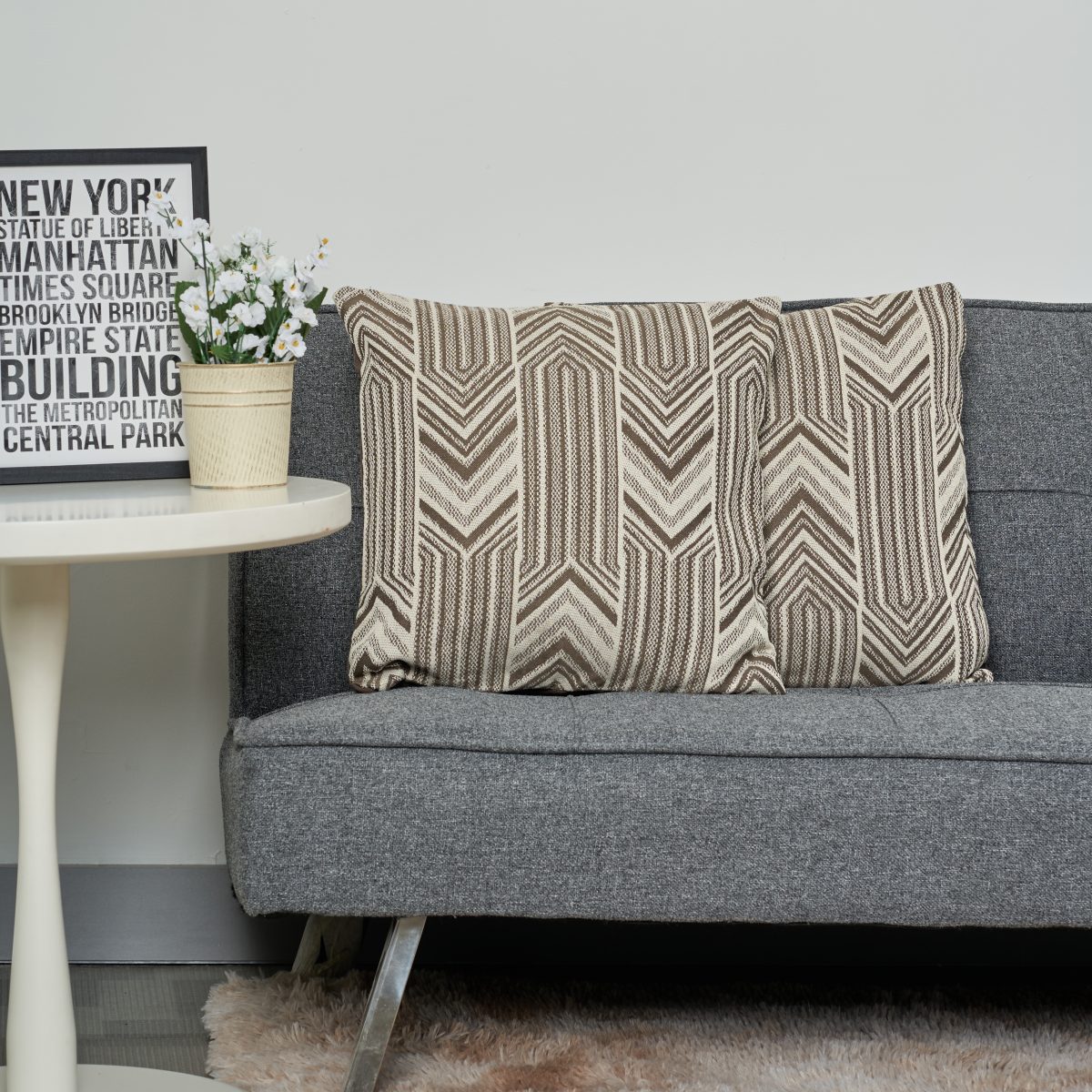 Funda De Almohadon Con Lineas 45X45Cm Aprox - Imagen 4