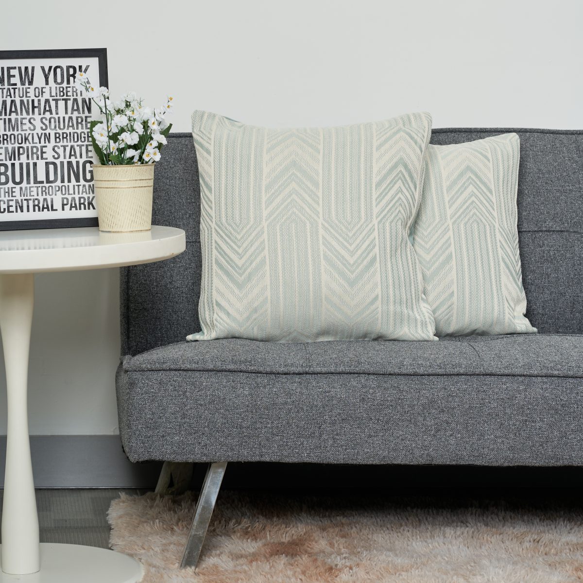 Funda De Almohadon Con Lineas 45X45Cm Aprox - Imagen 2