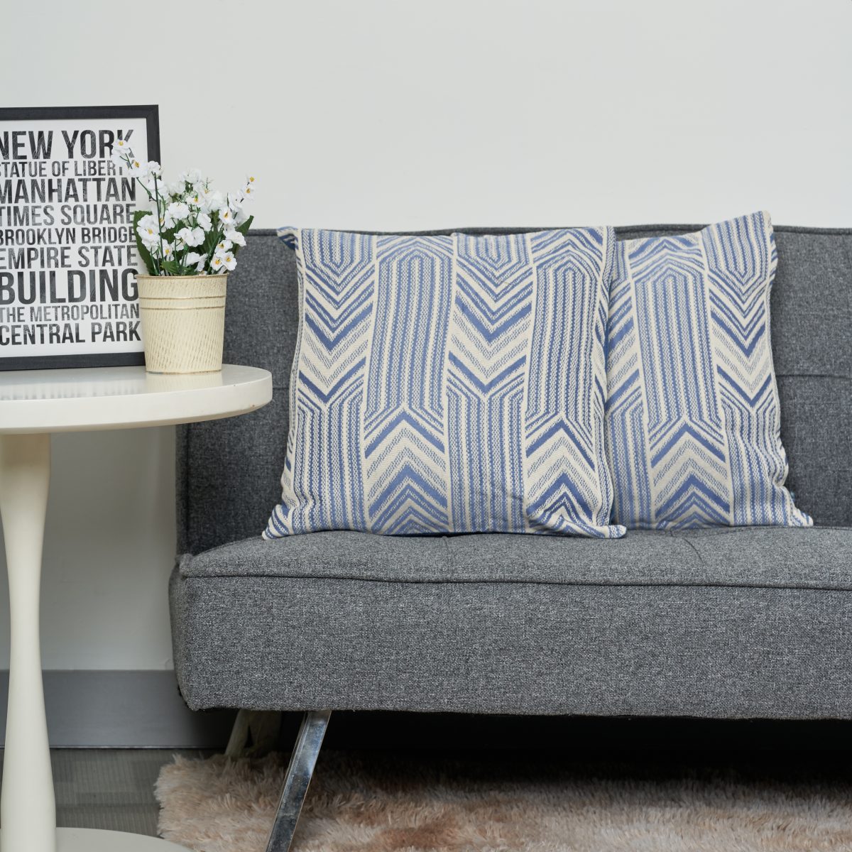 Funda De Almohadon Con Lineas 45X45Cm Aprox - Imagen 3