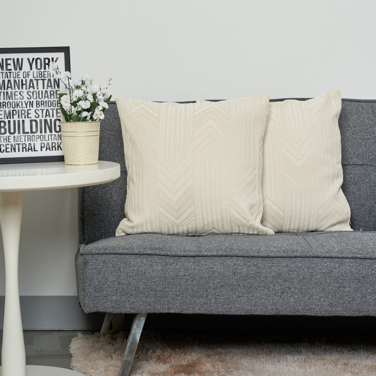 Funda De Almohadon Con Lineas 45X45Cm Aprox - Imagen 1