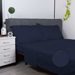 Juego De Sábana Cuadrille King Size 200X200Cm Aprox