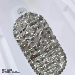Alfombra P/Baño Pvc Metalizado