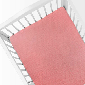 Cover Liso C/Estrella Y Flores Cuna 100X140Cm