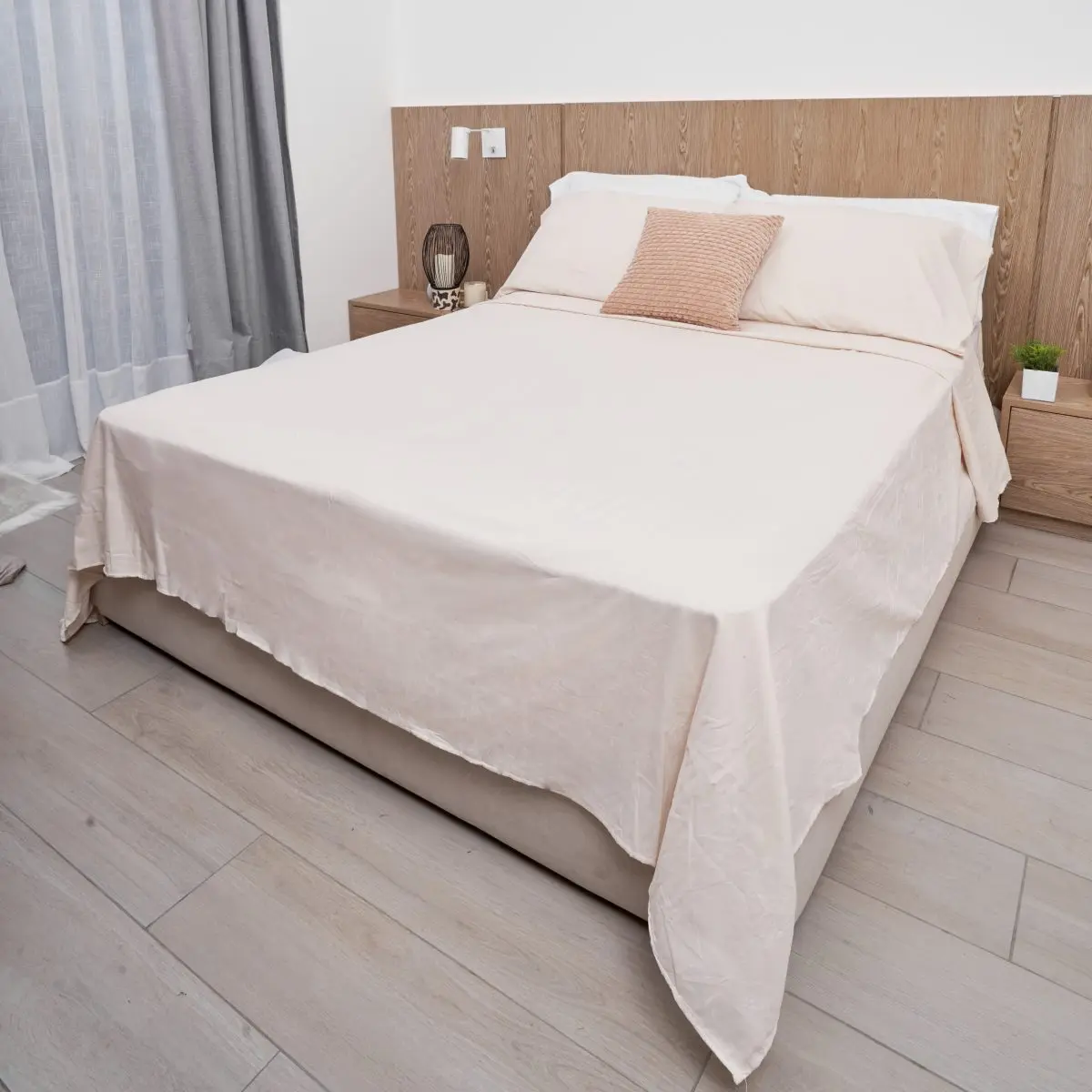 Juego De Sabanas Queen Size Lisas 1200 Hilos - Imagen 2