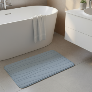 Alfombra memoria con rayas