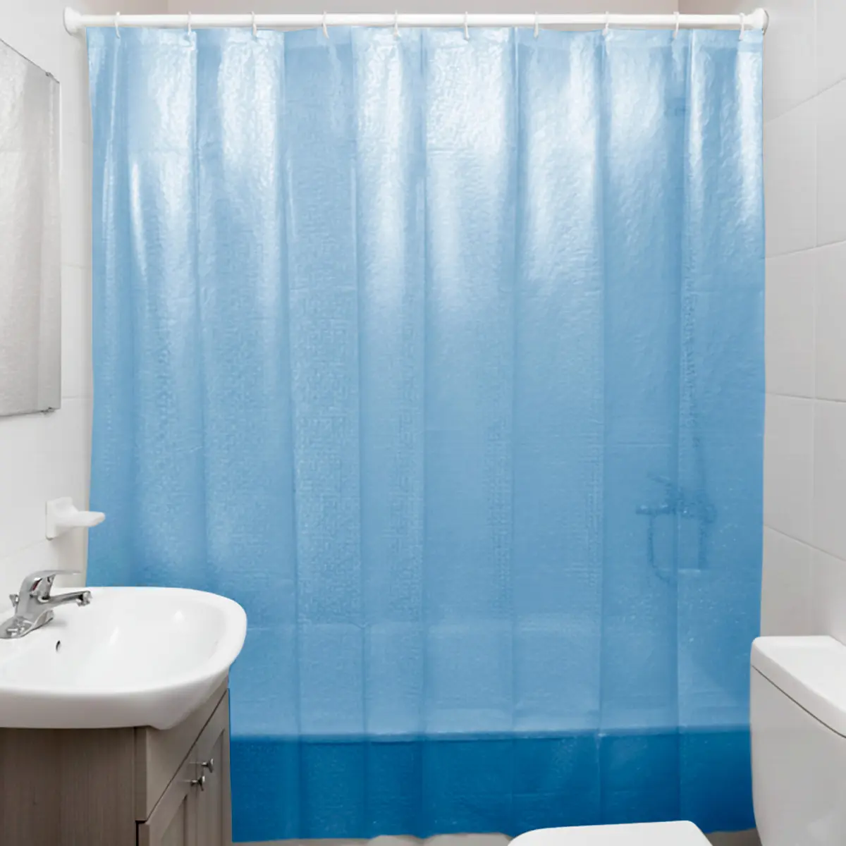 Cortinas de Baño simil silicona - Imagen 1