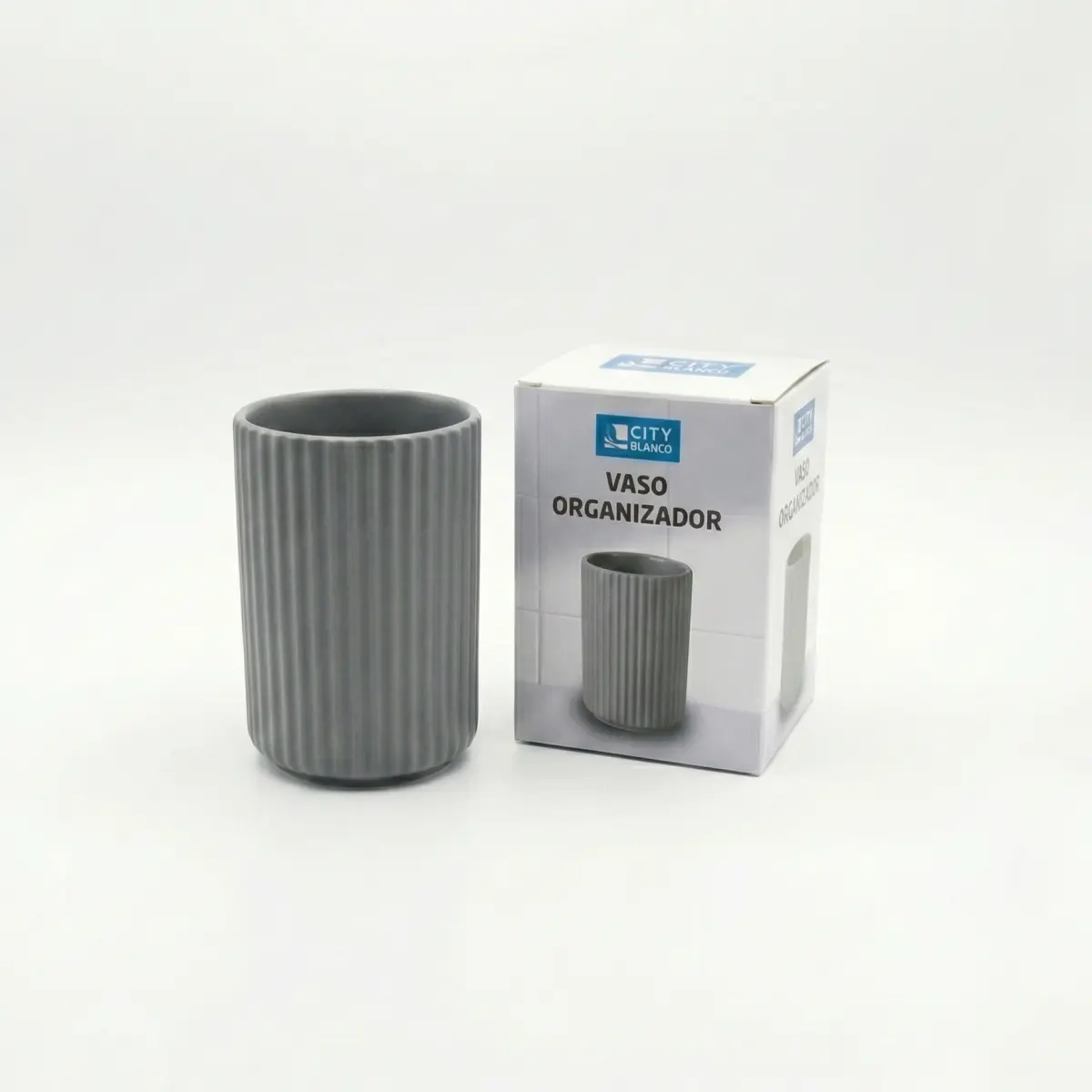 Vaso organizador de enjuague rayado - Imagen 3