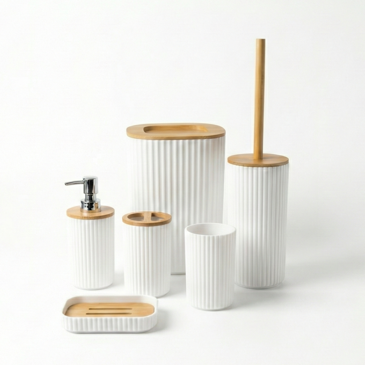 Set de Baño Rayado 6 pcs - Imagen 4