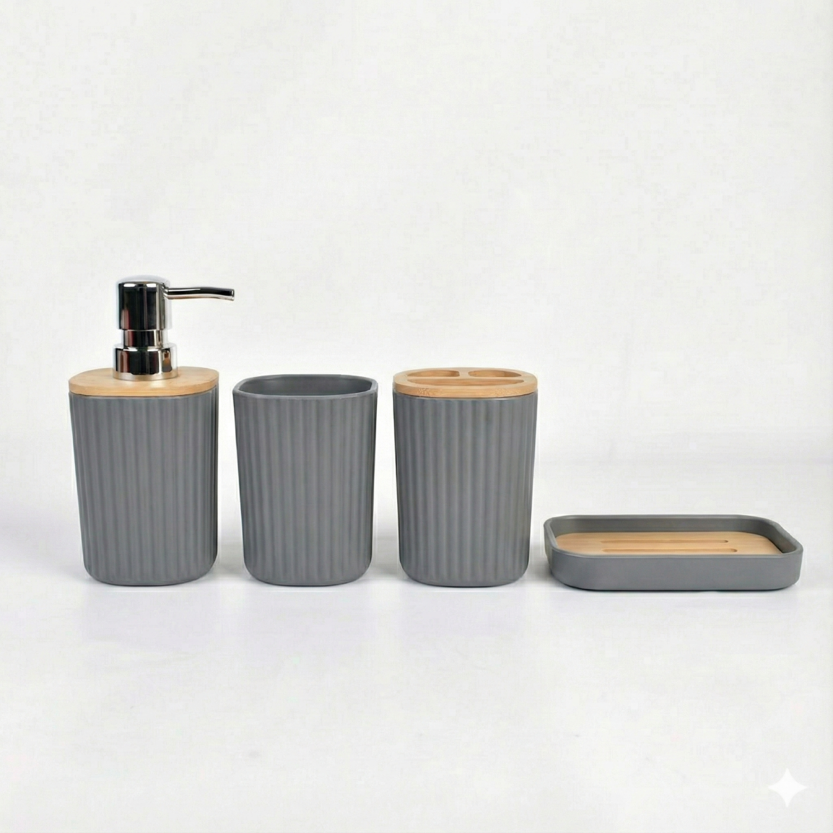 Set de Baño Rayado 4 pcs - Imagen 3