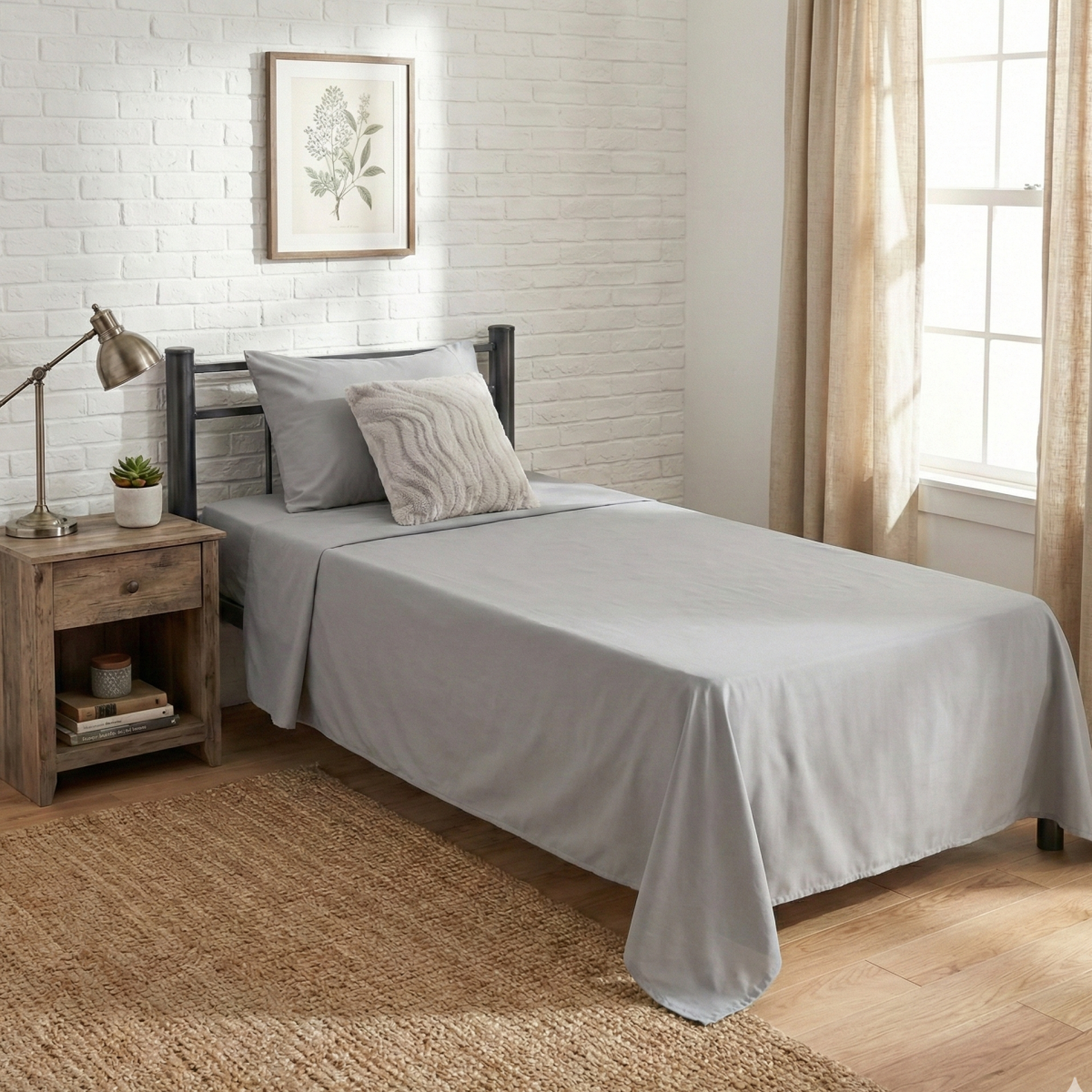 Juego de Sabanas "Twin size" 1200 hilos - Imagen 2
