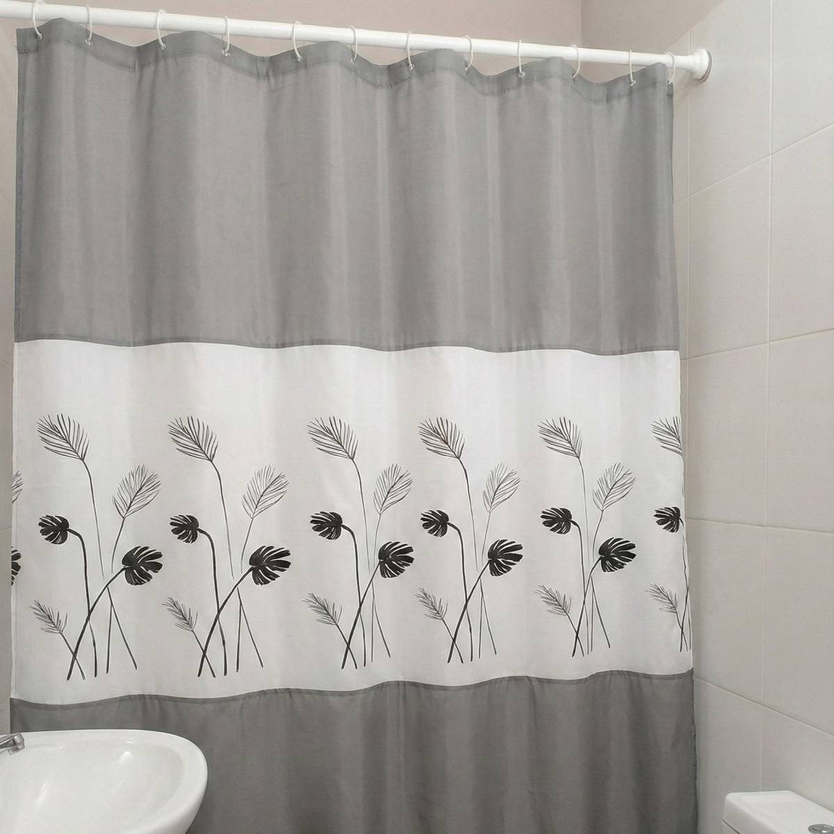 Cortina de ba?o de organza 180 x 180 cm - Imagen 1