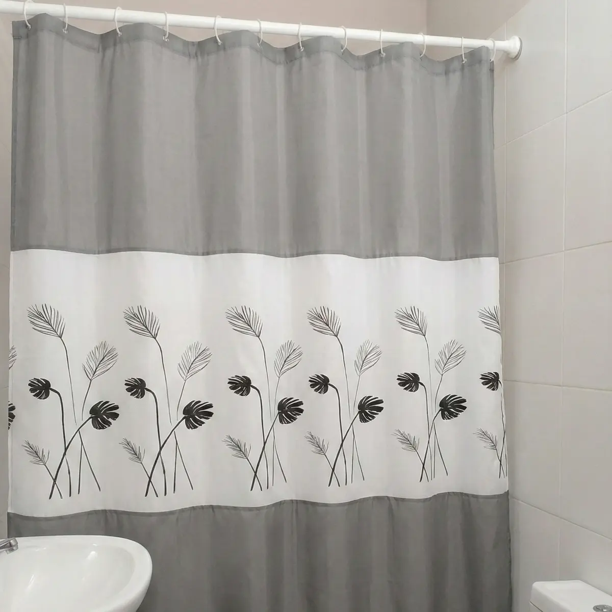 Cortina de ba?o de organza 180 x 180 cm - Imagen 1