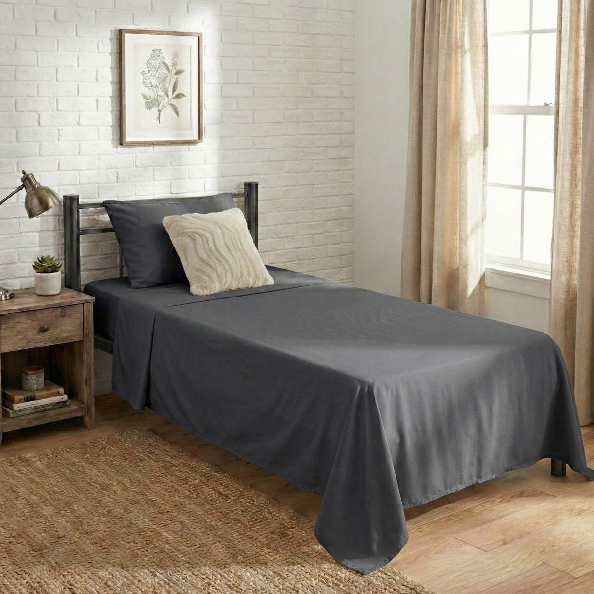 Juego de Sabanas "Twin size" 1200 hilos - Imagen 4