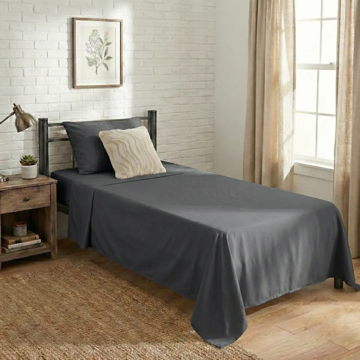 Juego de Sabanas "Twin size" 1200 hilos - Imagen 4