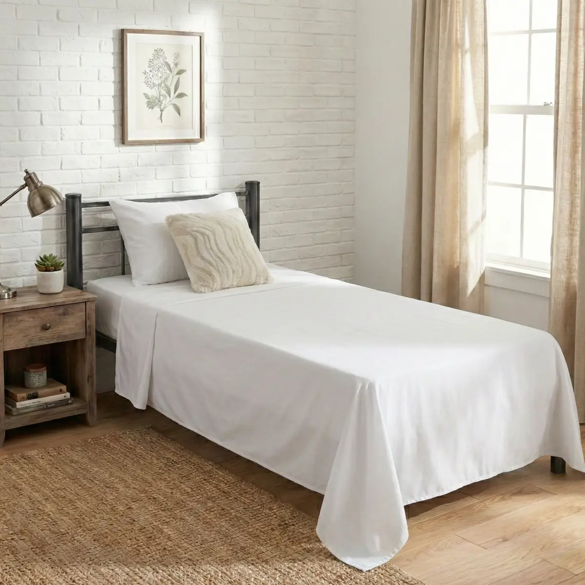 Juego de Sabanas "Twin size" 1200 hilos - Imagen 3