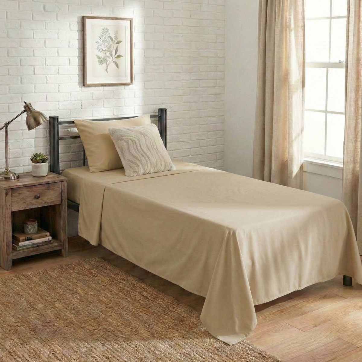 Juego de Sabanas "Twin size" 1200 hilos - Imagen 6