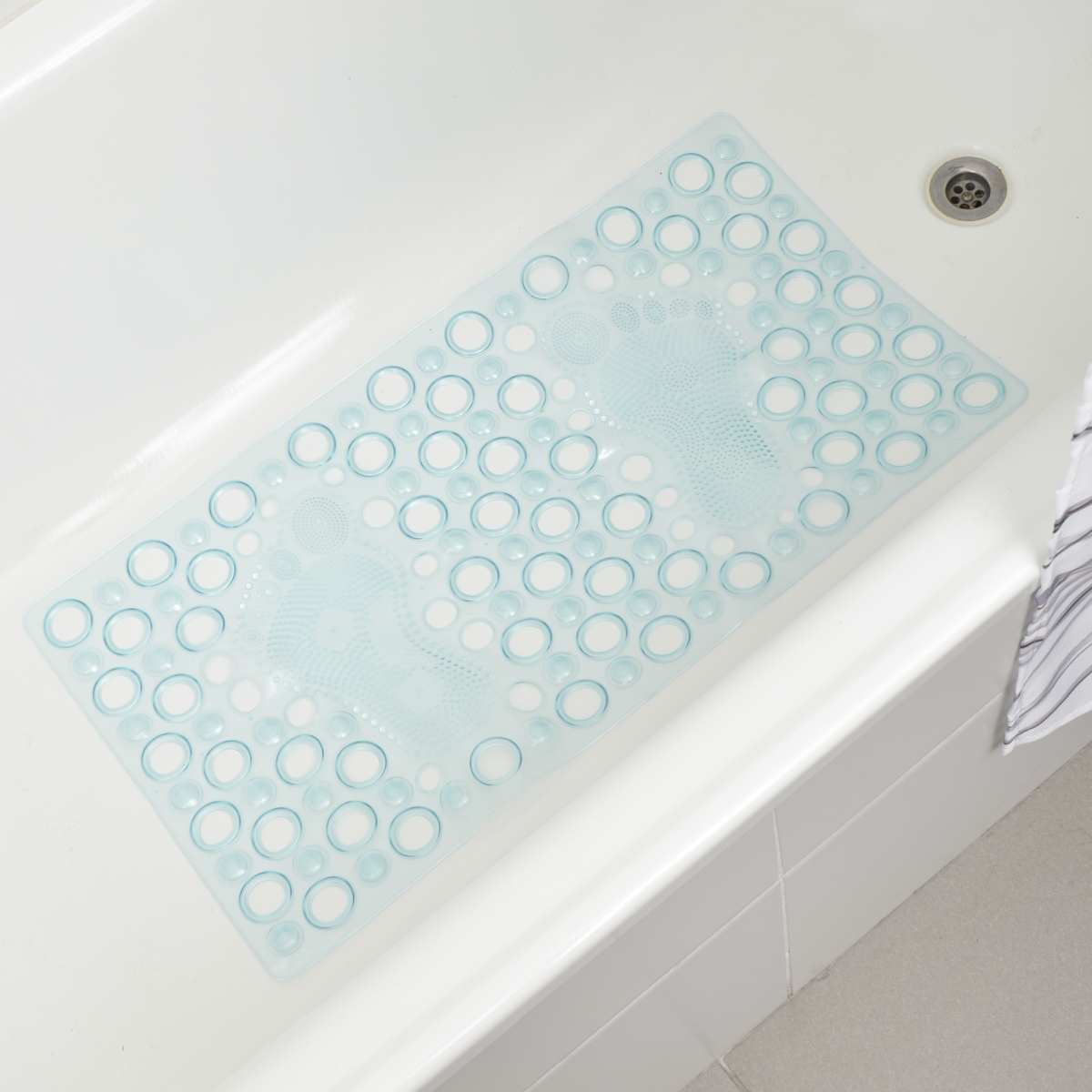 Alfombra De Ba?o Pvc Dise?o De Pies - Imagen 1