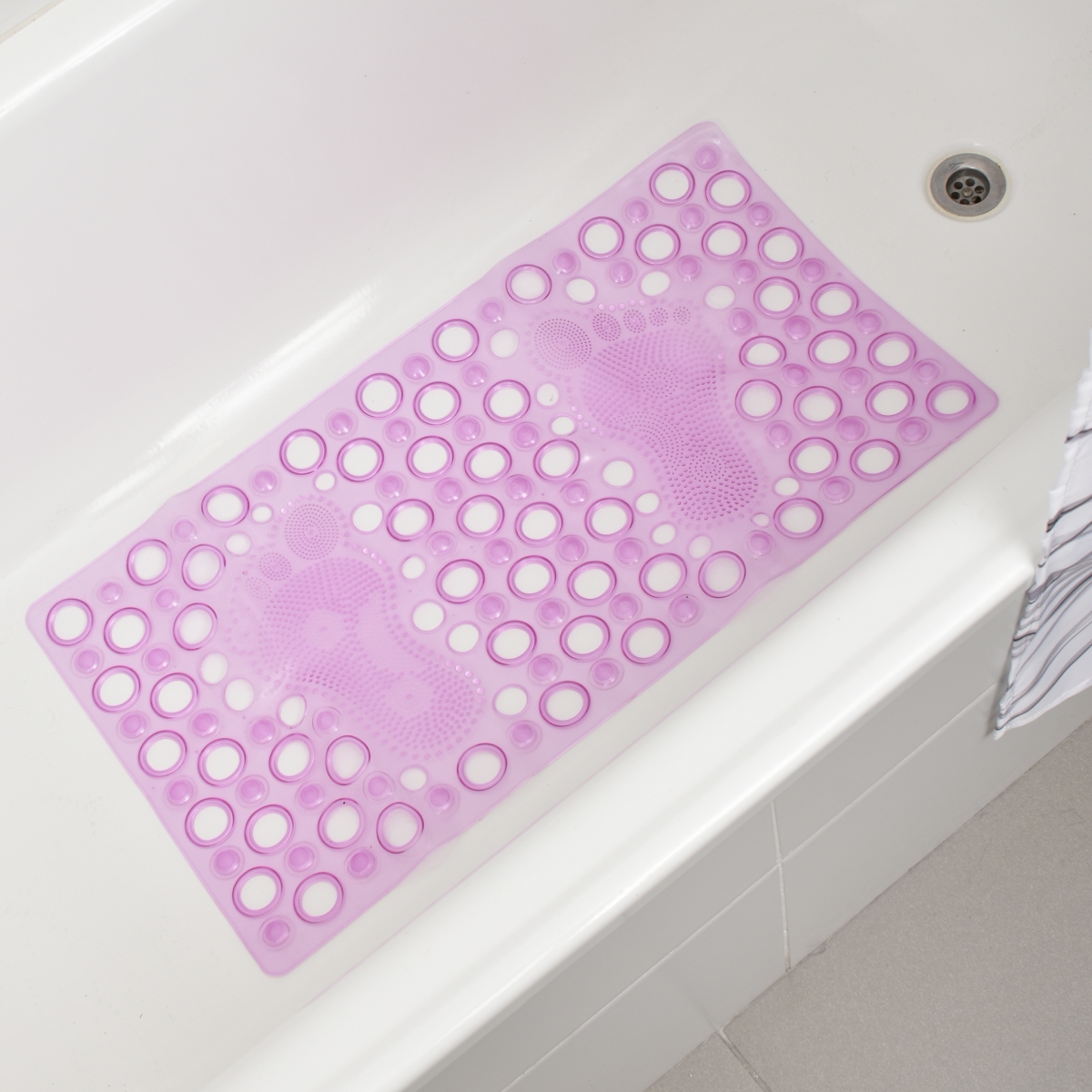 Alfombra De Ba?o Pvc Dise?o De Pies - Imagen 1